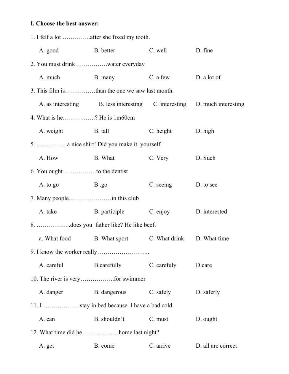 Grade 7 Free Interactive Worksheets 283219 Grade 7 Free Interactive Worksheets 283219