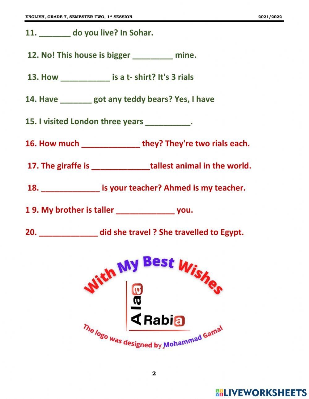 7th Grade Grammar Practice Worksheets 7th Grade Grammar Practice Worksheets
