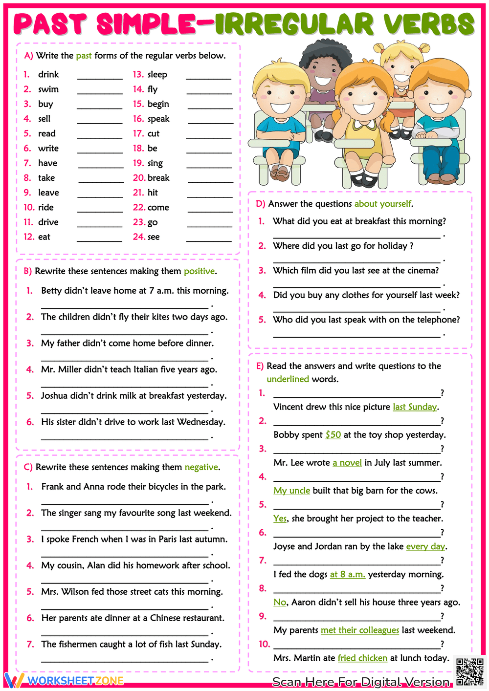 Grade 8 Grammar And Mechanics Worksheets