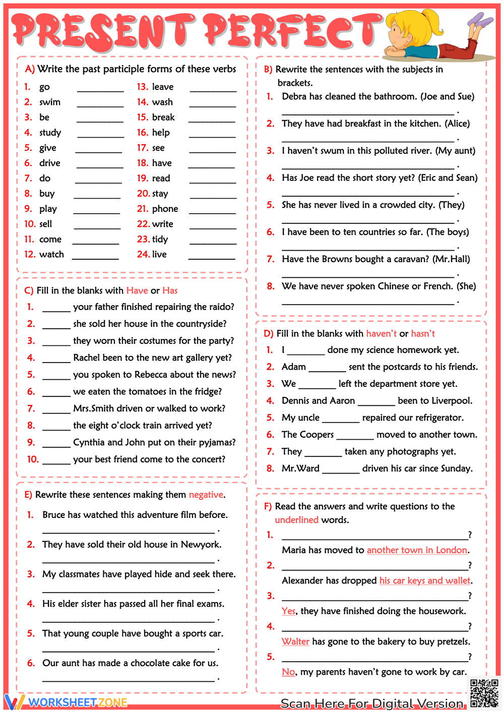 High School Grammar And Mechanics Worksheets