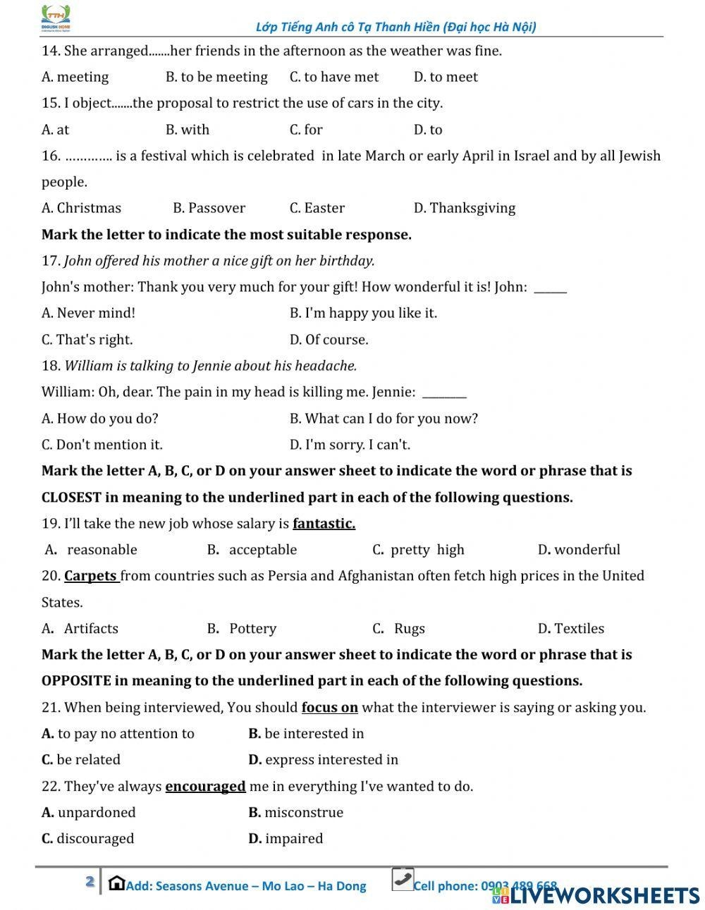 Grade 9 Gramm Free Interactive Worksheets 1332742