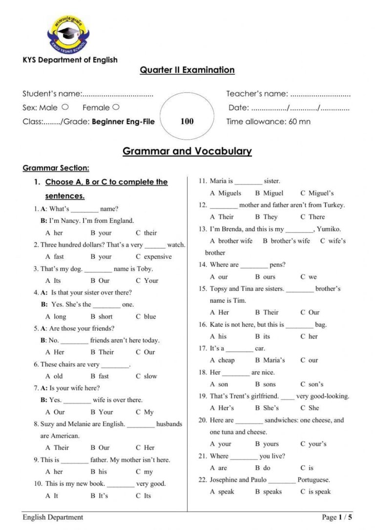 Grade3 English Free Interactive Worksheets 205895