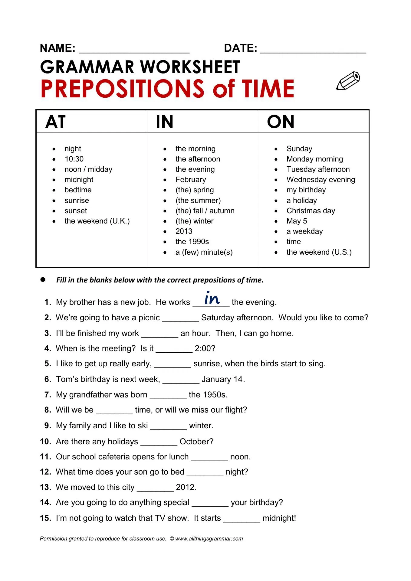 Gramar Worksheet Nathaly UDocz