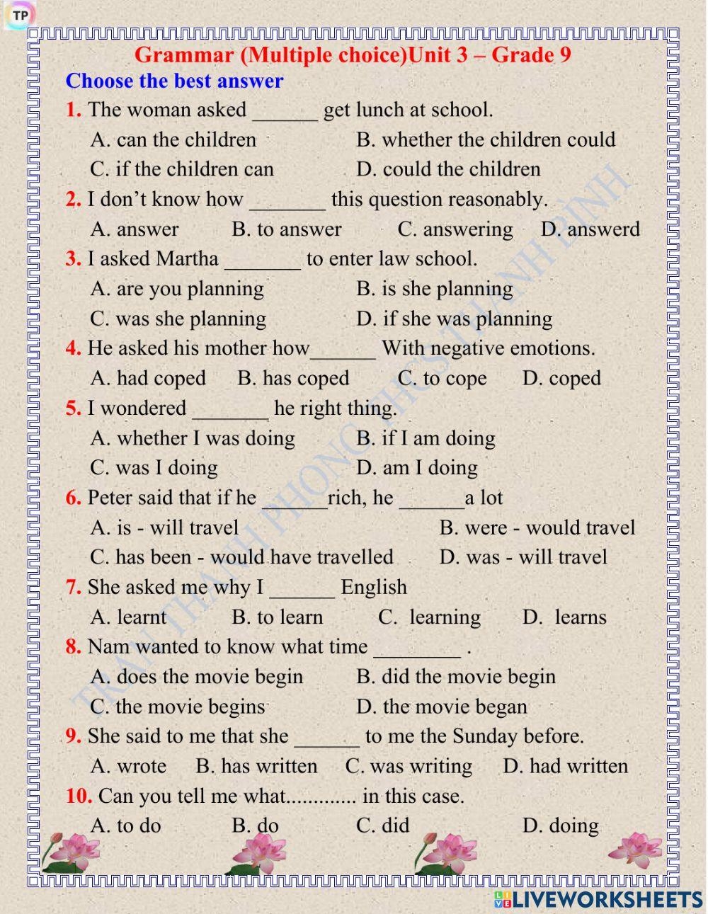 Grammar 1 Mult Free Interactive Worksheets 1279744 Grammar 1 Mult Free Interactive Worksheets 1279744