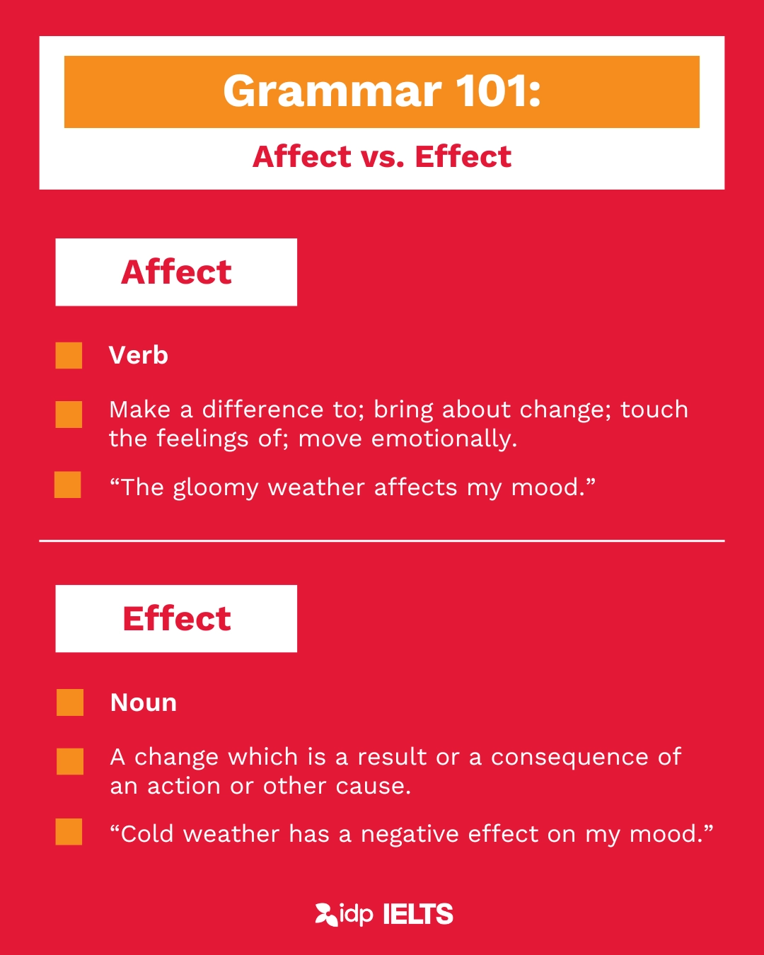 Grammar 101 Affect Vs Effect Grammar 101 Affect Vs Effect