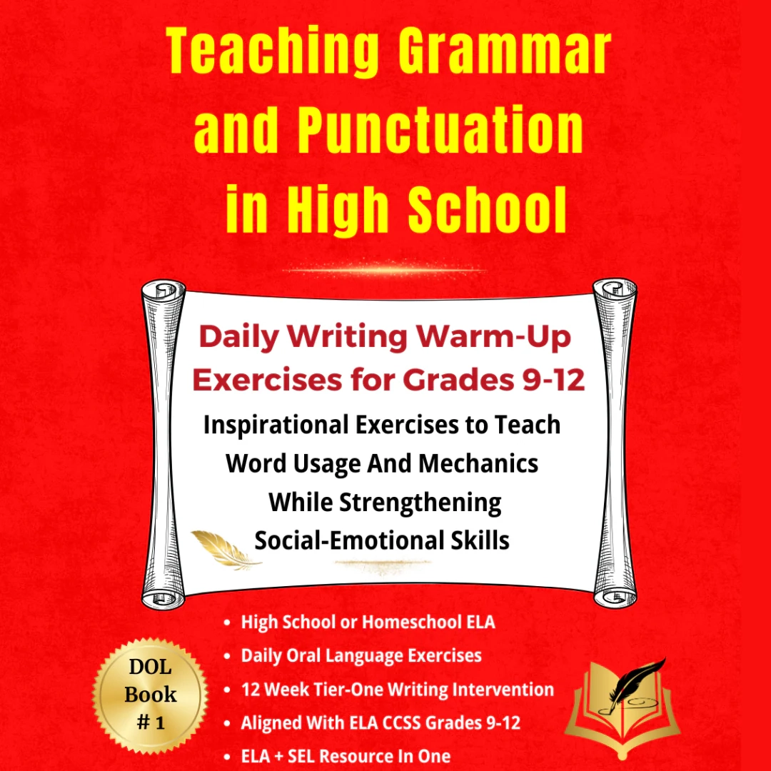 Grammar And Punctuation Lessons For High School Students ELA Socia Anam Cara Cat Creations