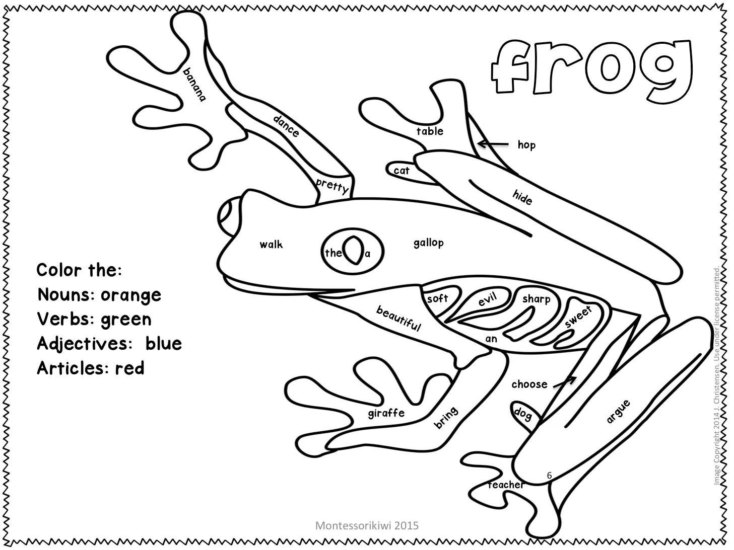 Grammar Color By Parts Of Speech Activity literacy Montessorikiwi Grammar Color By Parts Of Speech Activity literacy Montessorikiwi