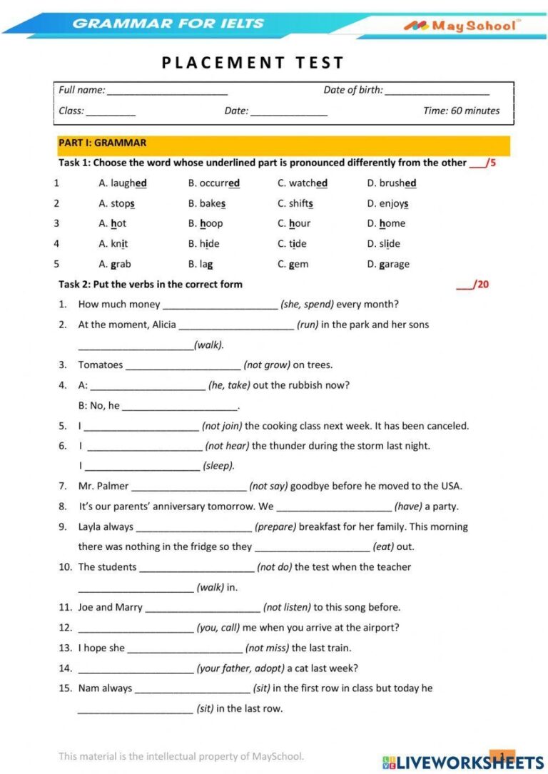 Grammar For IEL Free Interactive Worksheets 1781447