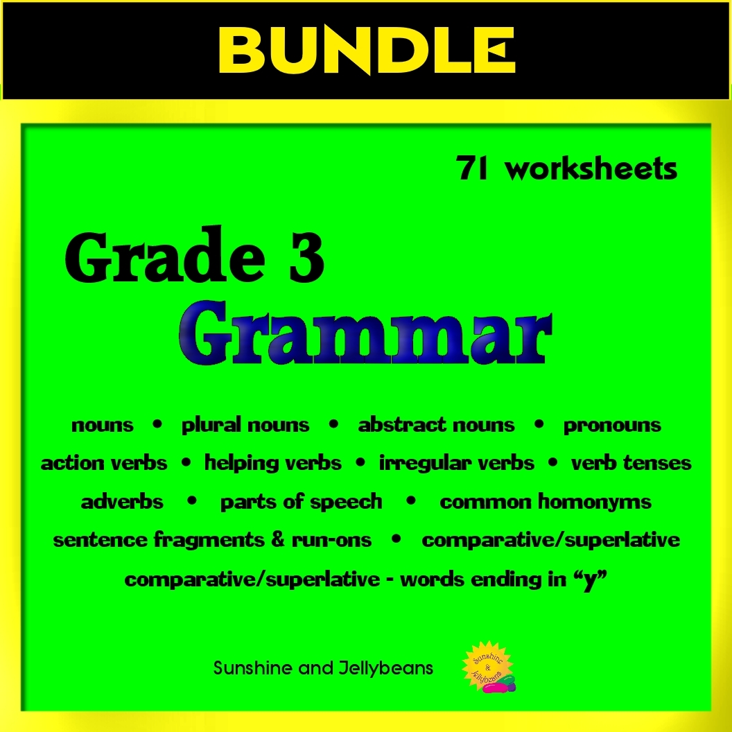 3 Grade English Grammar Worksheets