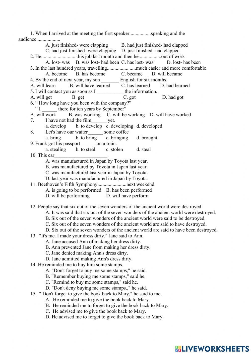 Year 9 Grammar Worksheets Pdf Year 9 Grammar Worksheets Pdf