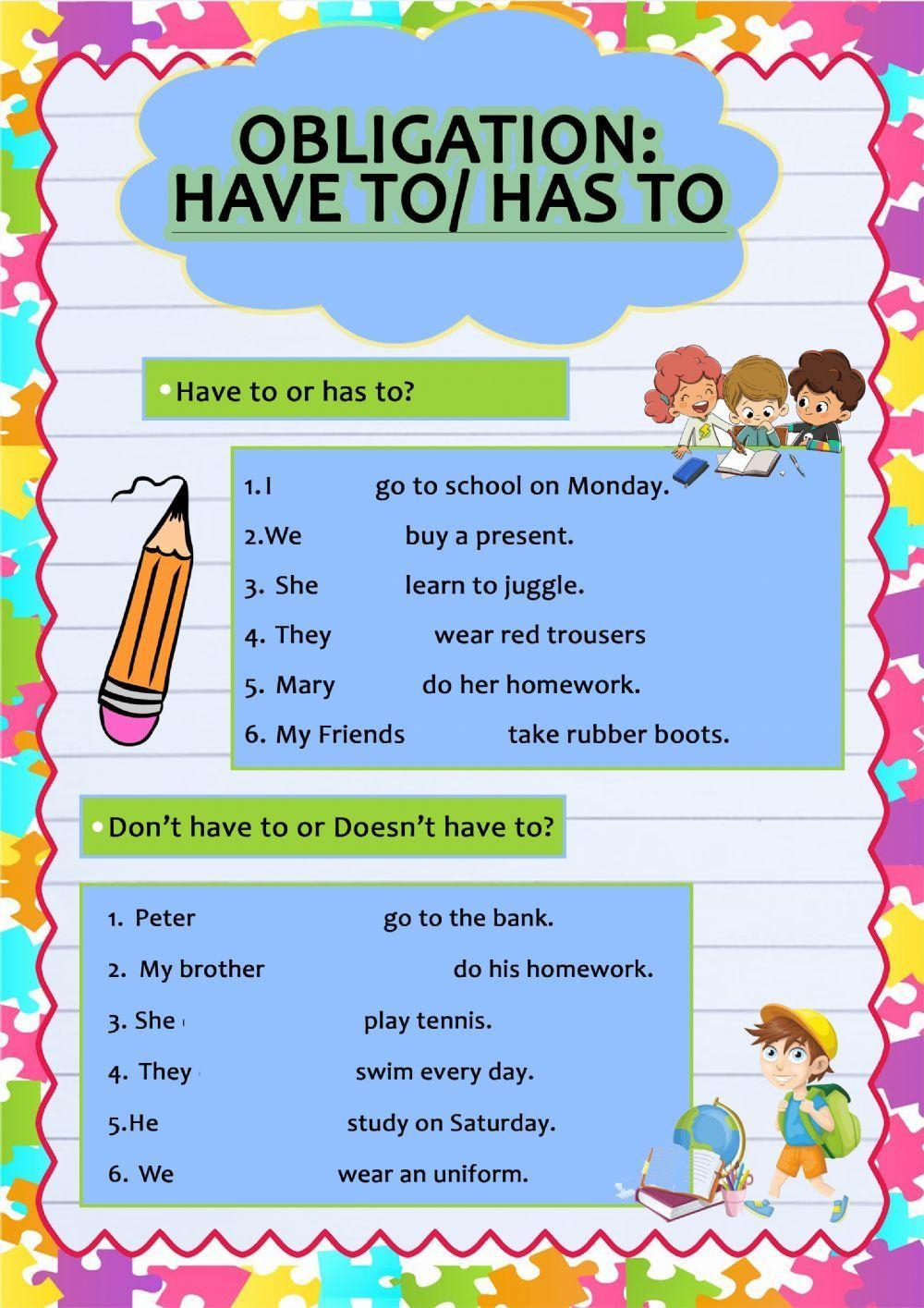 Grammar Have T Free Interactive Worksheets 143997