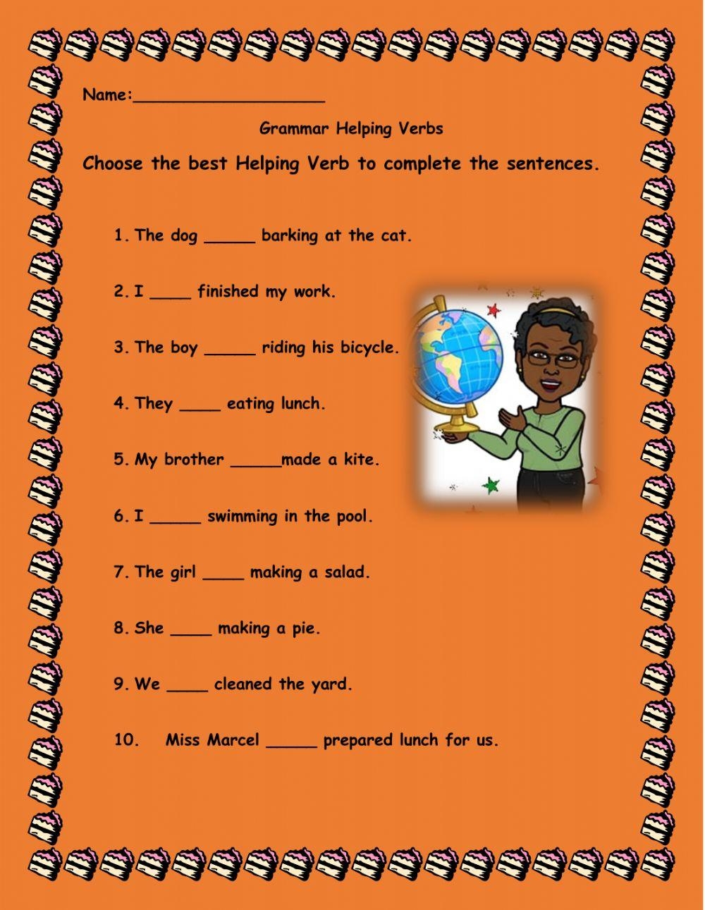 Grammar Helping Free Interactive Worksheets 653270
