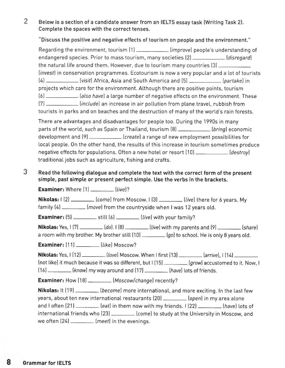 Grammar IELTS Free Interactive Worksheets 505178