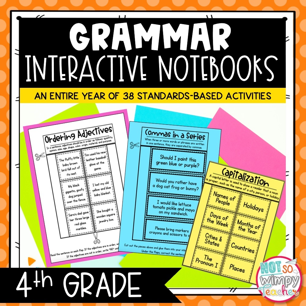 Grammar Interactive Notebook Activities For Fourth Grade Not So Wimpy Teacher Grammar Interactive Notebook Activities For Fourth Grade Not So Wimpy Teacher