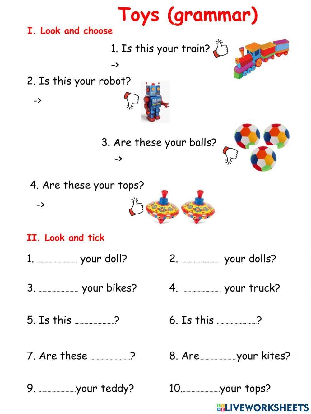 This And That Grammar Worksheet
