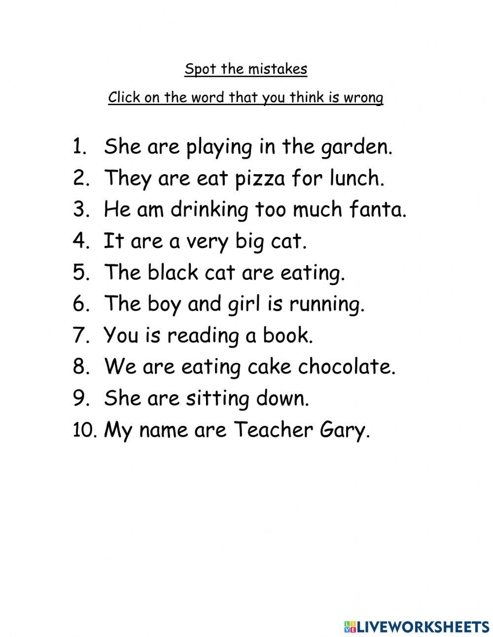 Grammar Mistakes Free Interactive Worksheets 1459540 Grammar Mistakes Free Interactive Worksheets 1459540