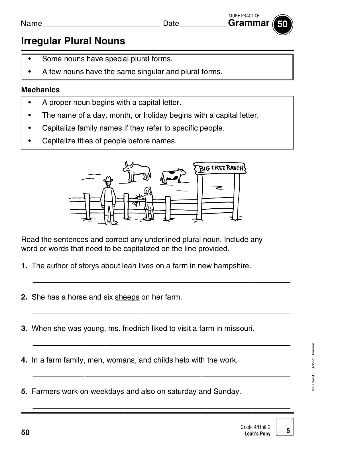 4th Grade Grammar Practice Worksheets 4th Grade Grammar Practice Worksheets