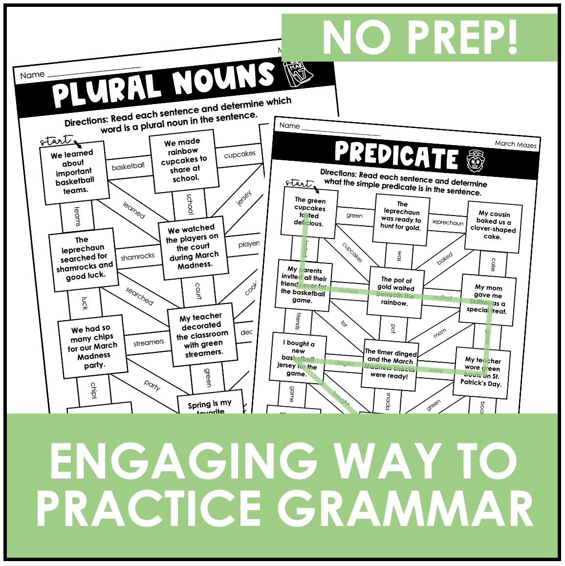 Grammar Practice Worksheets Answers