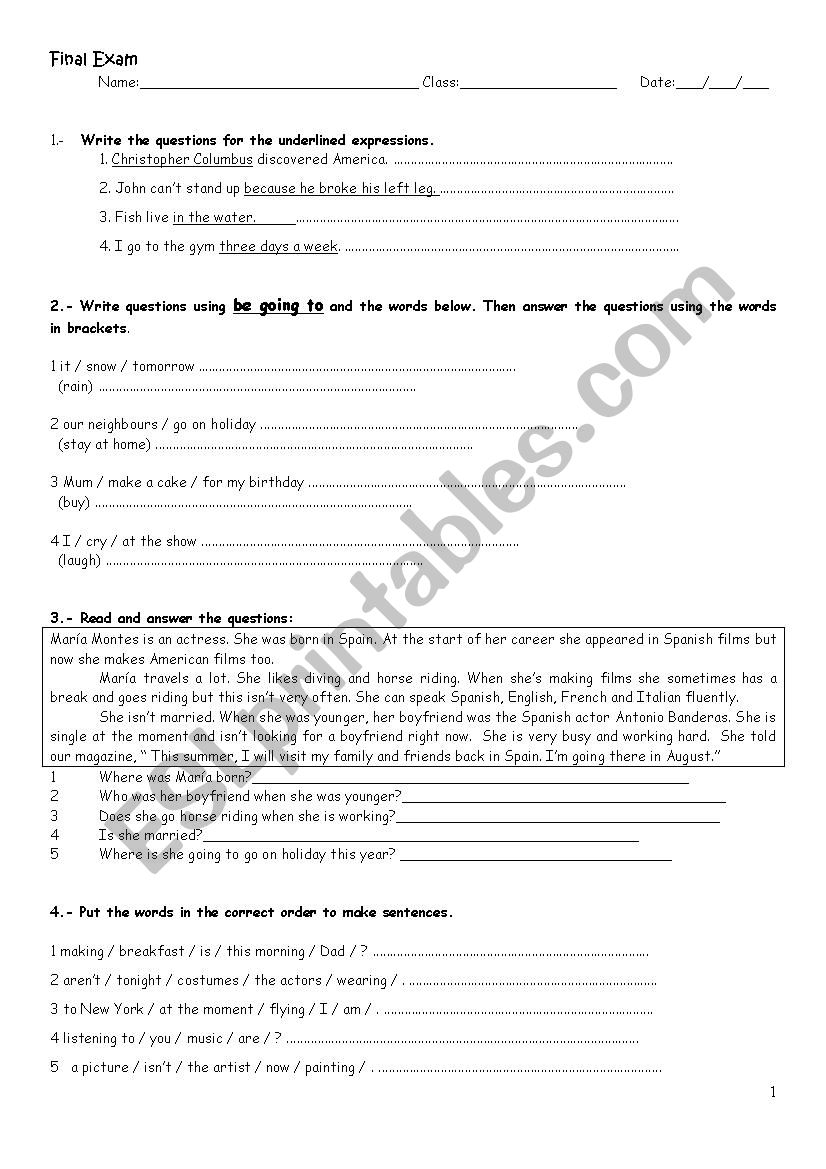 Grammar Review Final Exam For High School Students 2nd Grade ESL Worksheet By Kekenito Grammar Review Final Exam For High School Students 2nd Grade ESL Worksheet By Kekenito