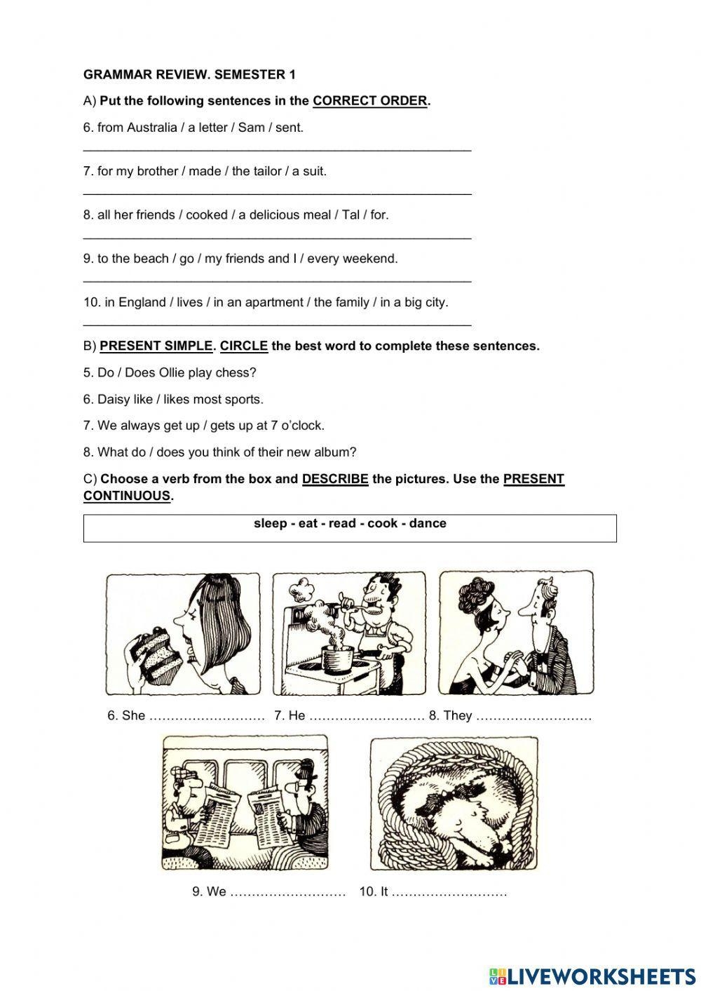 Grammar Review Free Interactive Worksheets 2010216 Grammar Review Free Interactive Worksheets 2010216