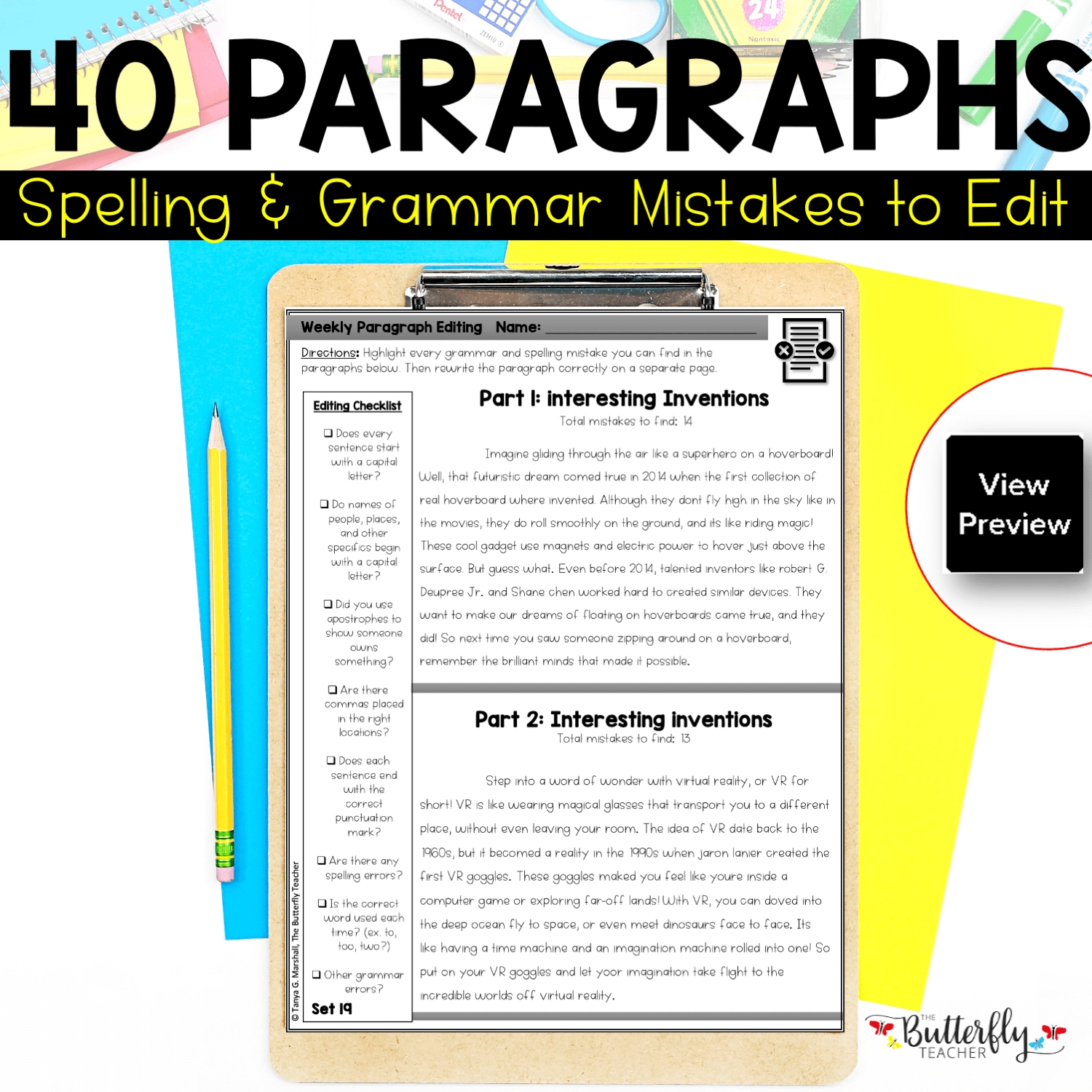 grammar revising and editing practice activities fun worksheets for 3rd grade