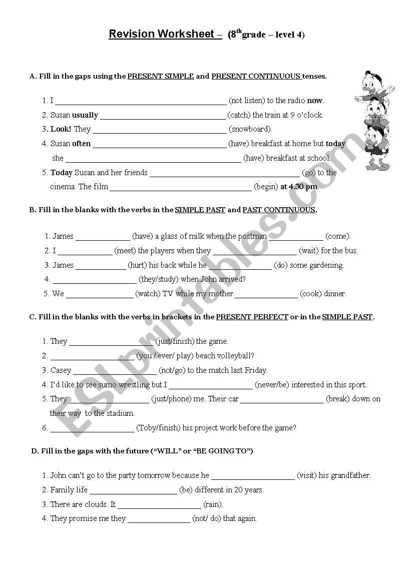 Grammar Revision Worksheet 8th Grade ESL Worksheet By Isabelmoutinho Grammar Revision Worksheet 8th Grade ESL Worksheet By Isabelmoutinho