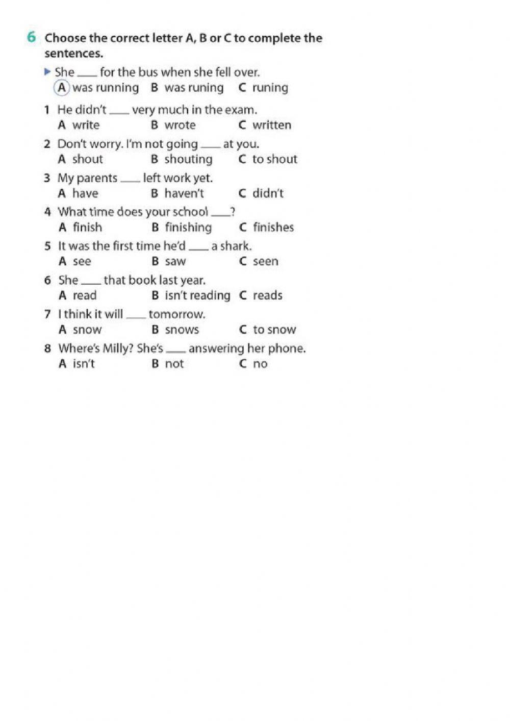 Grammar Tenses Free Interactive Worksheets 630573