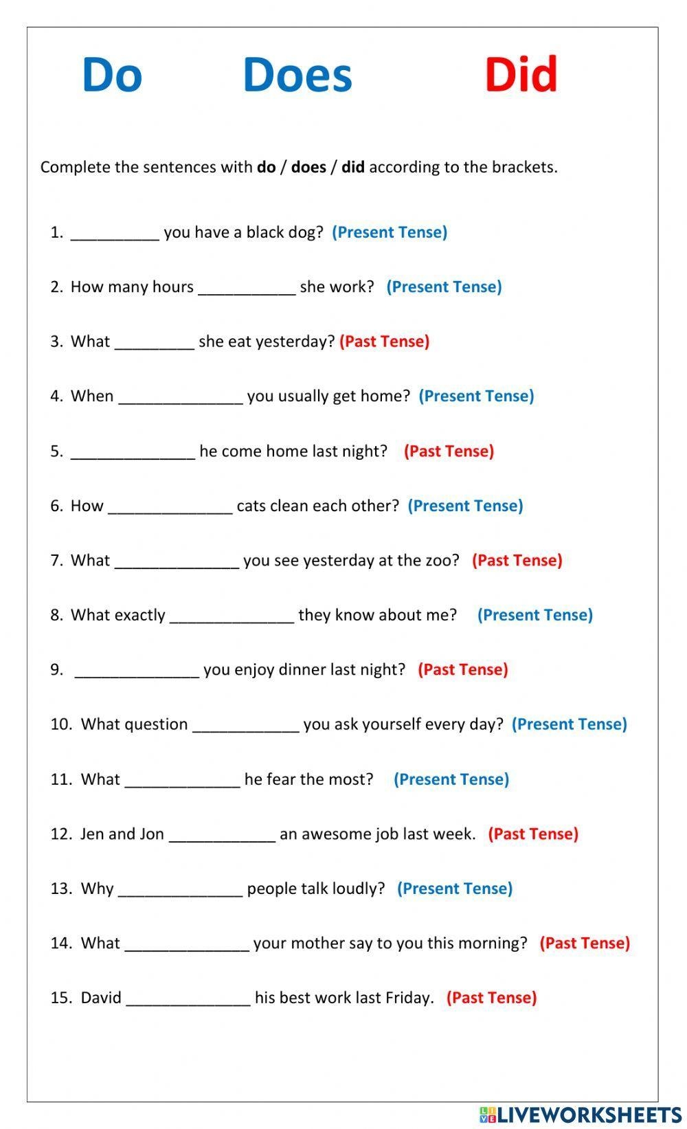 Grammar The V Free Interactive Worksheets 702791 Grammar The V Free Interactive Worksheets 702791