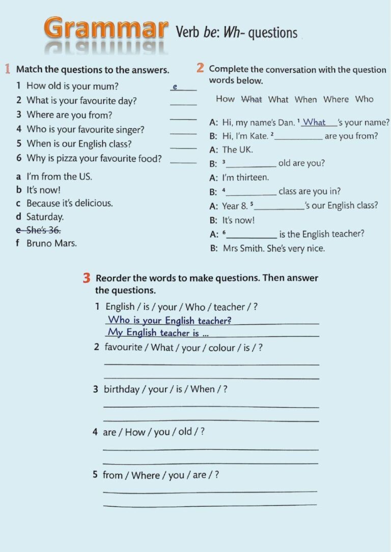 Grammar Wh Ques Free Interactive Worksheets 325315