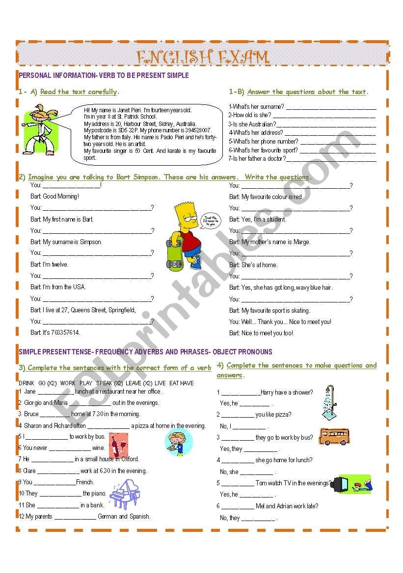 GRAMMAR WORKSHEET ESL Worksheet By Meuge