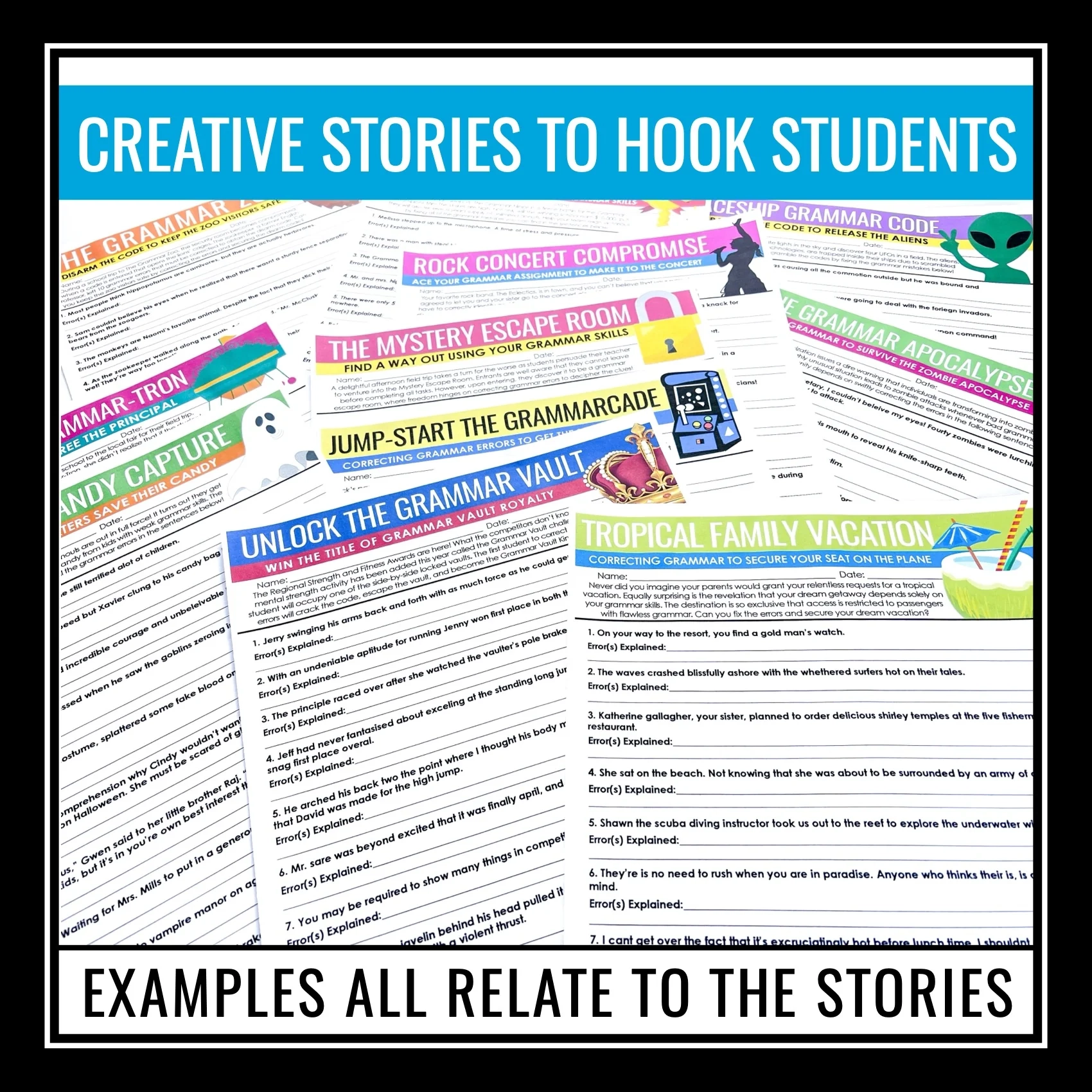 Grammar Worksheets Editing Punctuation Spelling Grammar Punctuati Presto Plans Grammar Worksheets Editing Punctuation Spelling Grammar Punctuati Presto Plans