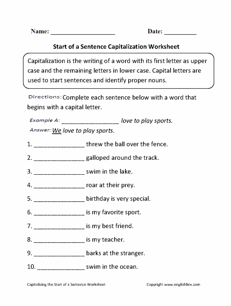 Grammar Worksheets Grammar Mechanics Worksheets