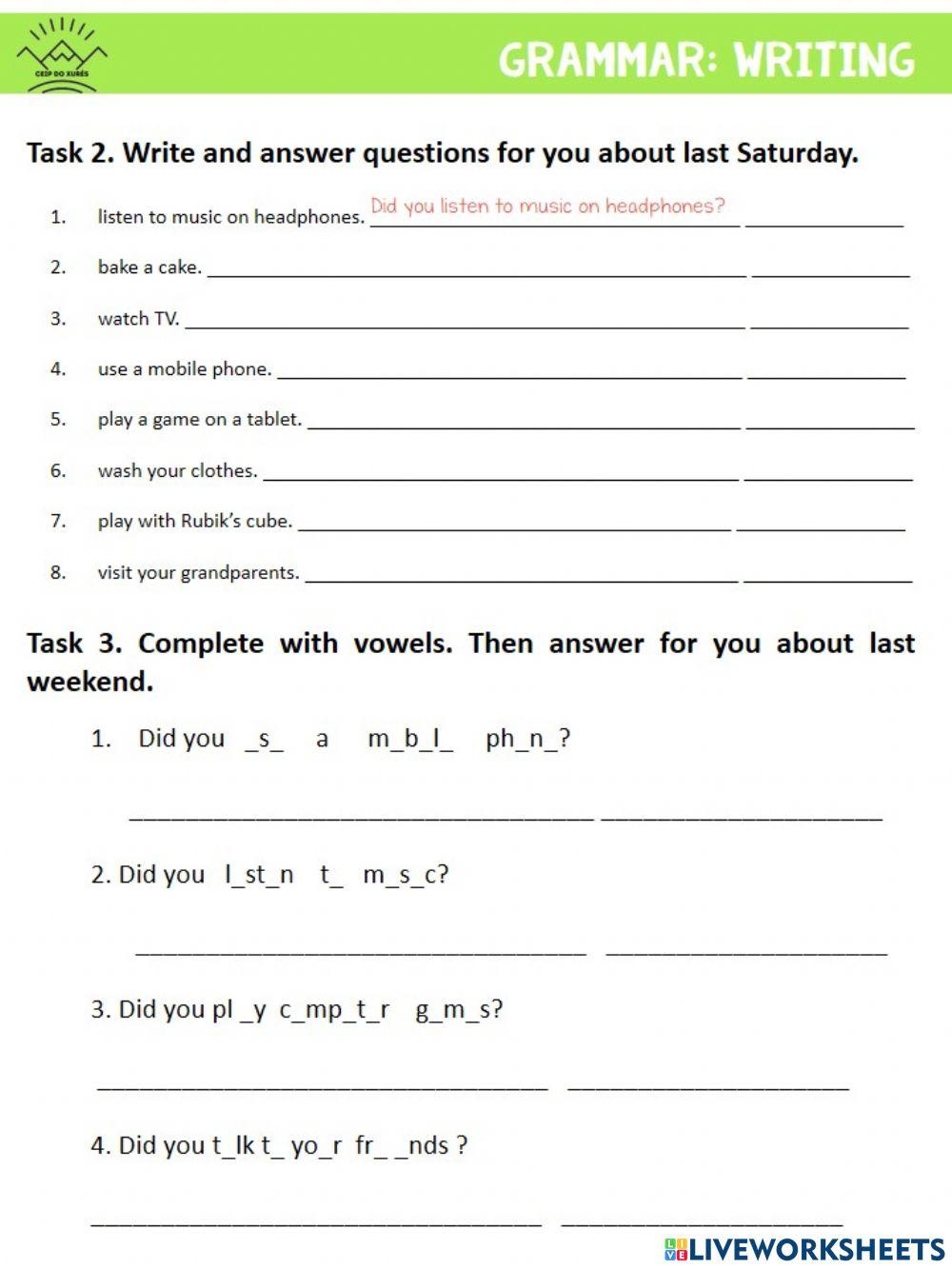 6th Grade Writing Grammar Worksheets 6th Grade Writing Grammar Worksheets