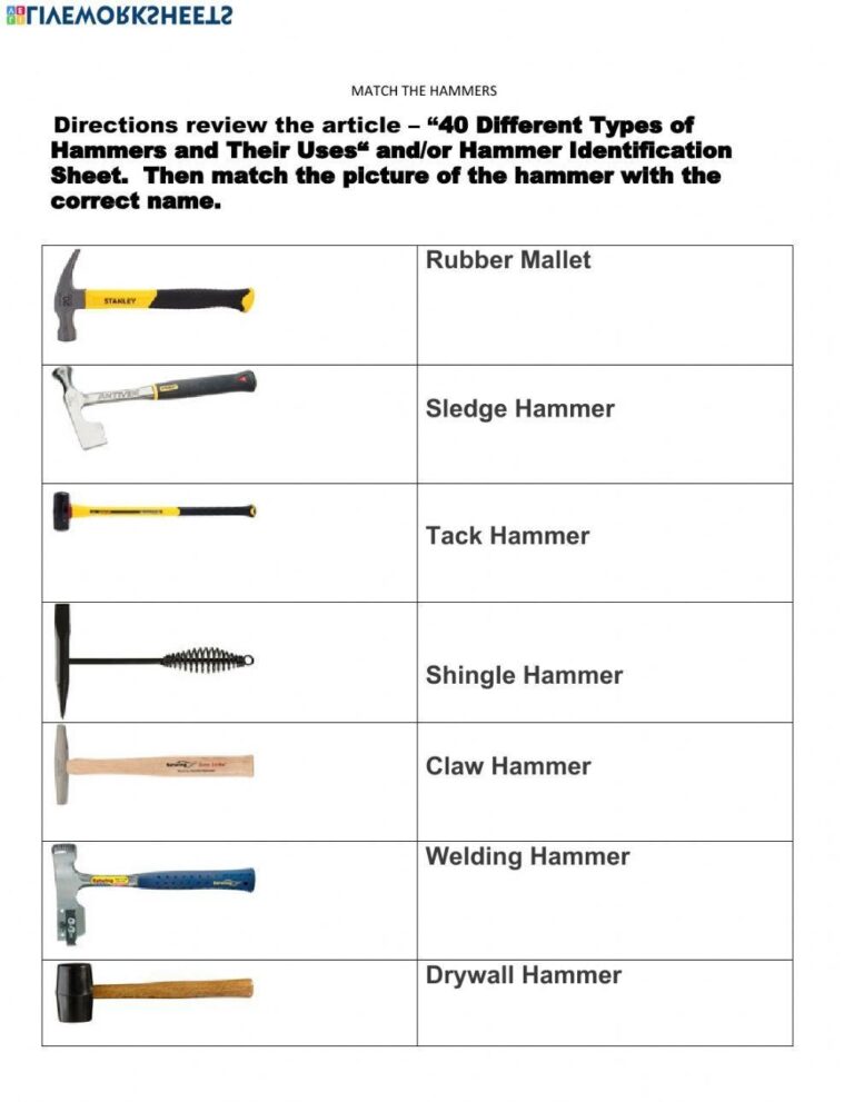 Hammer Quiz Free Interactive Worksheets 161493