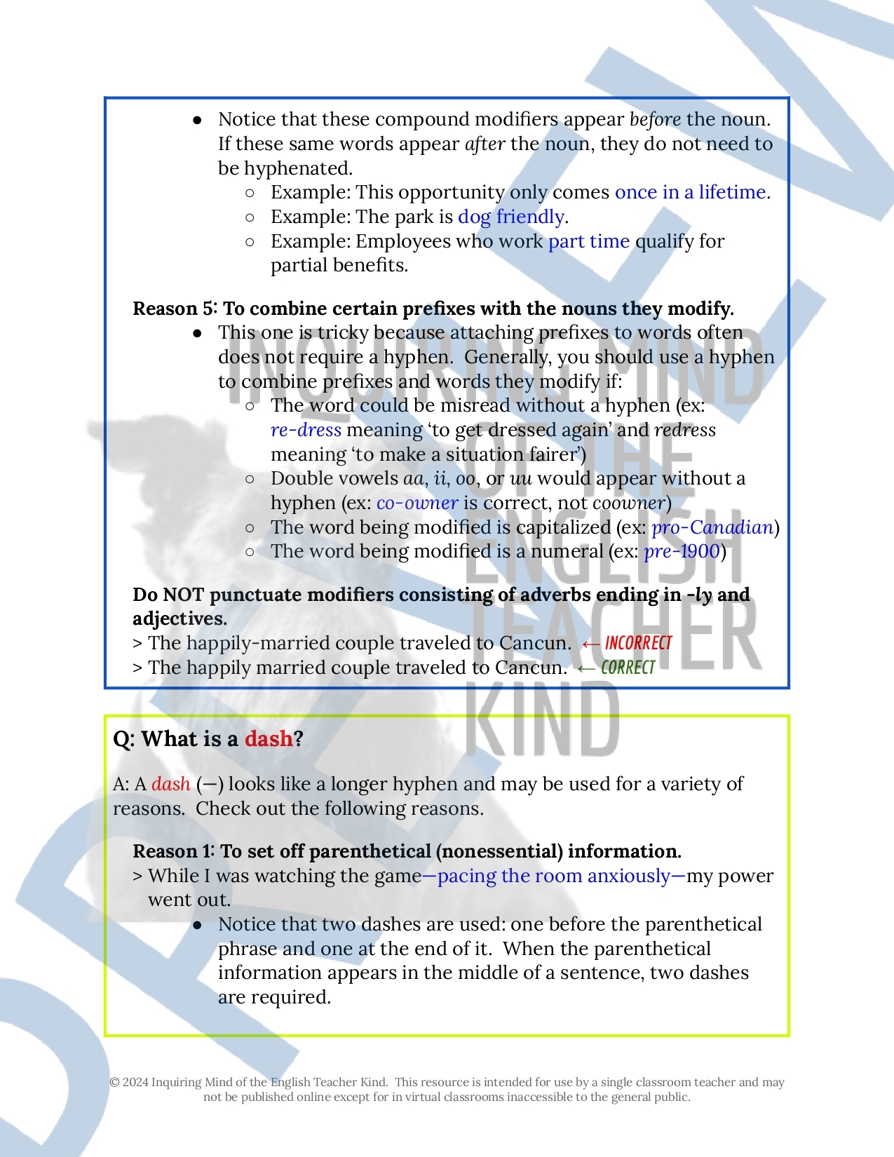 Hyphen Grammar Exercises Worksheets Hyphen Grammar Exercises Worksheets