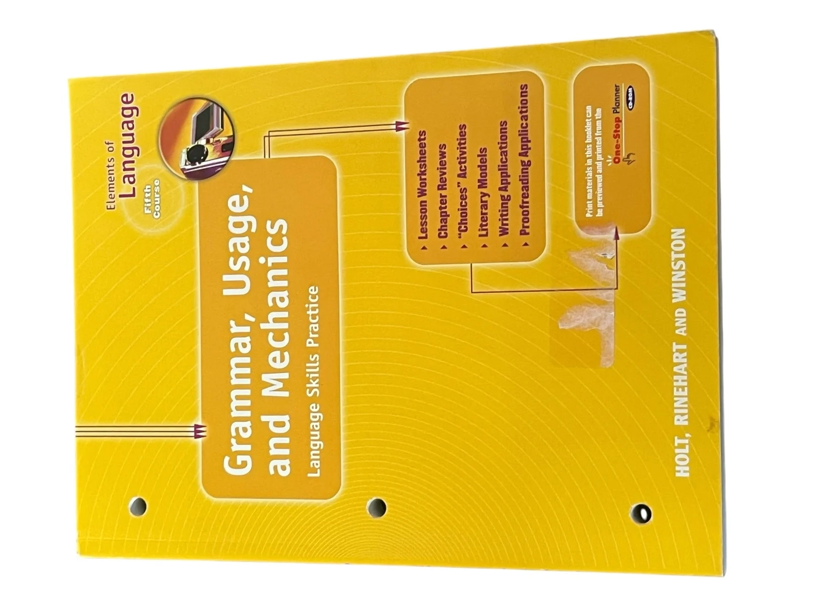 Holt Elements Of Language Grade 7 Grammar Usage And Mechanics Language Skills