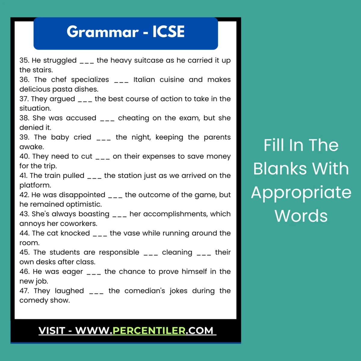 Icse English Grammar Worksheets Icse English Grammar Worksheets