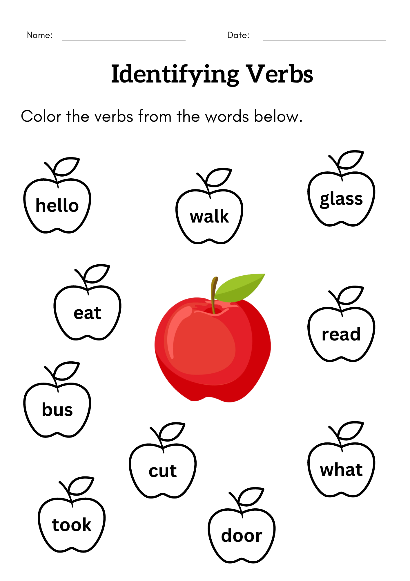 Identifying Verbs Worksheet For Grade 1 2 Identify Action Verbs Activity Book Made By Teachers Identifying Verbs Worksheet For Grade 1 2 Identify Action Verbs Activity Book Made By Teachers
