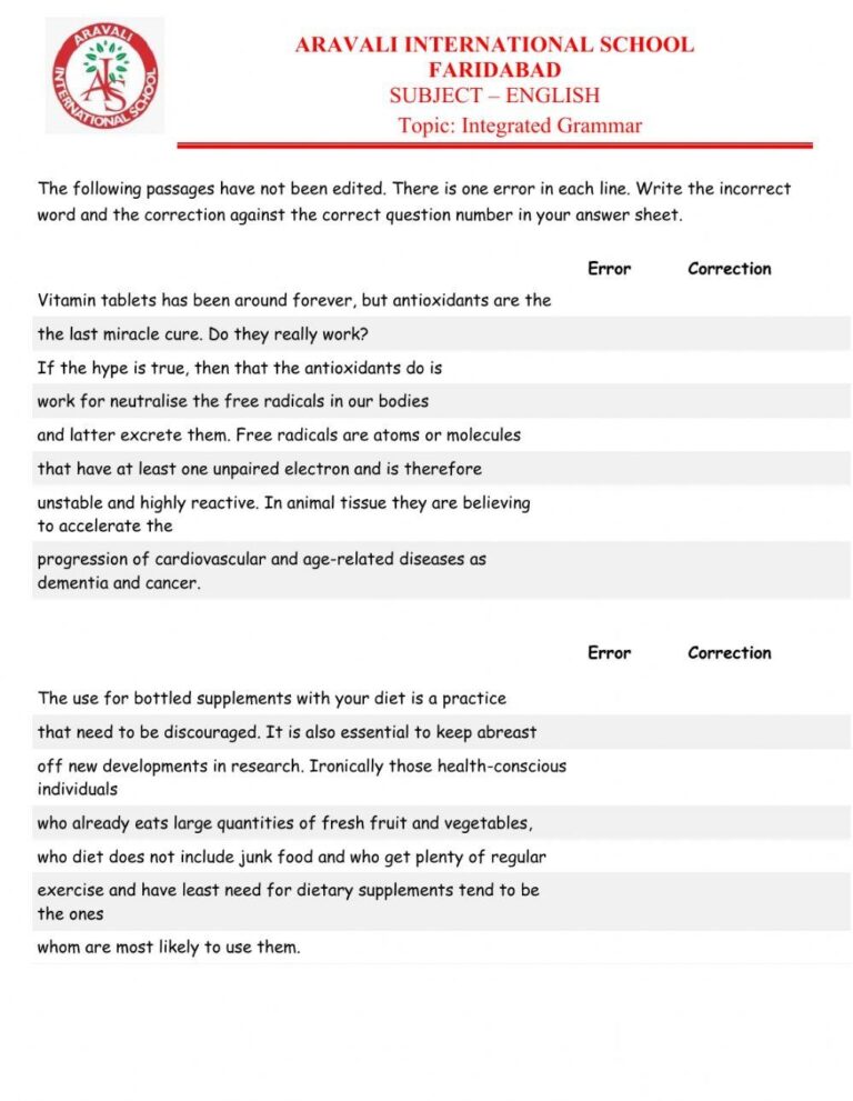 INTEGRATED GRAM Free Interactive Worksheets 5995493
