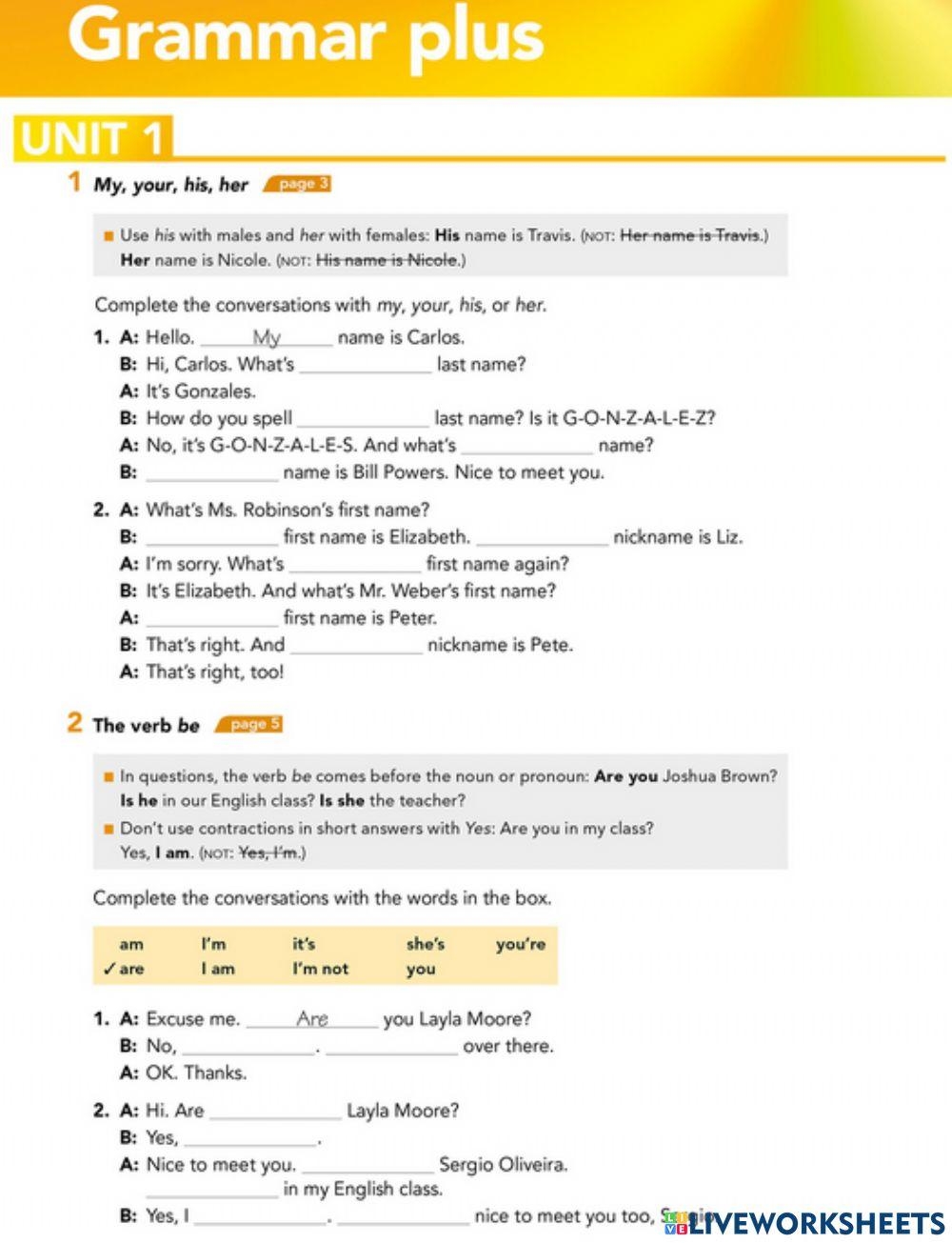 Interchange Int Free Interactive Worksheets 4199576