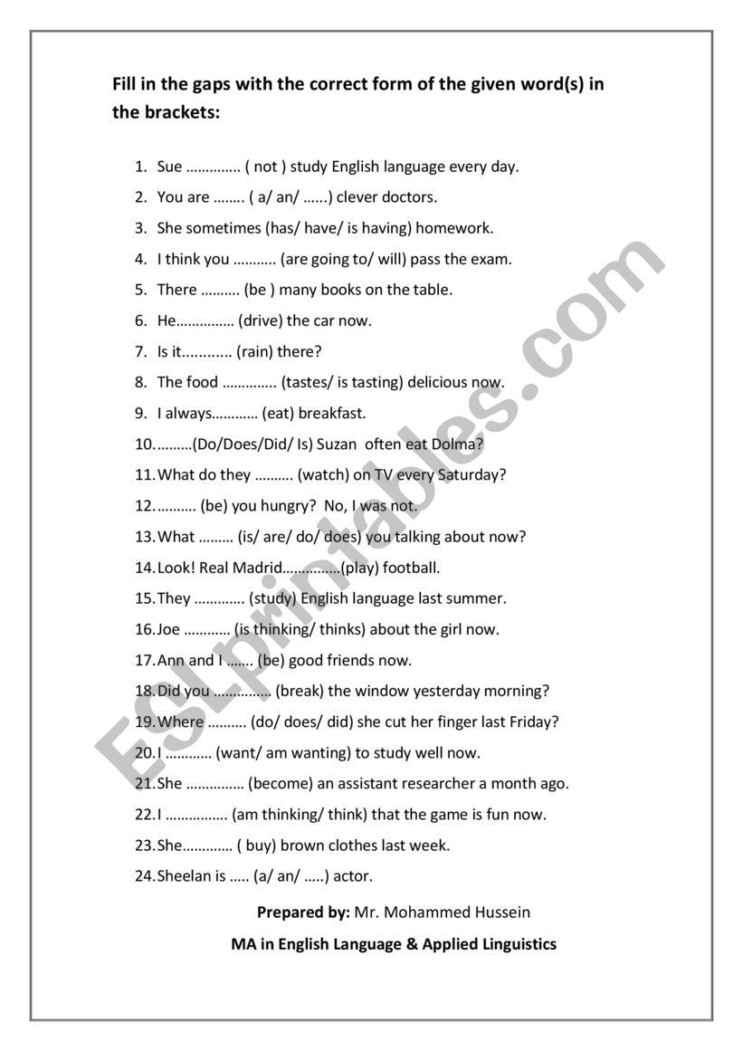 Interchange Intro Grammar Of Unit One ESL Worksheet By Zhakaw