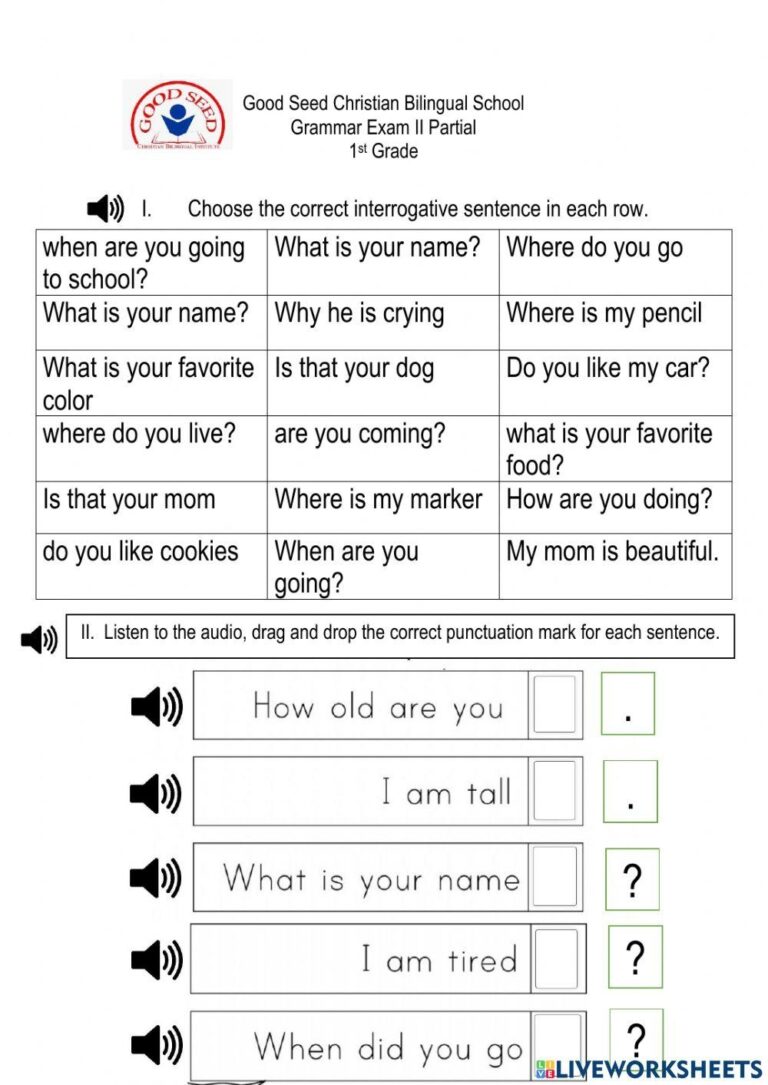 Interrogative S Free Interactive Worksheets 1823542