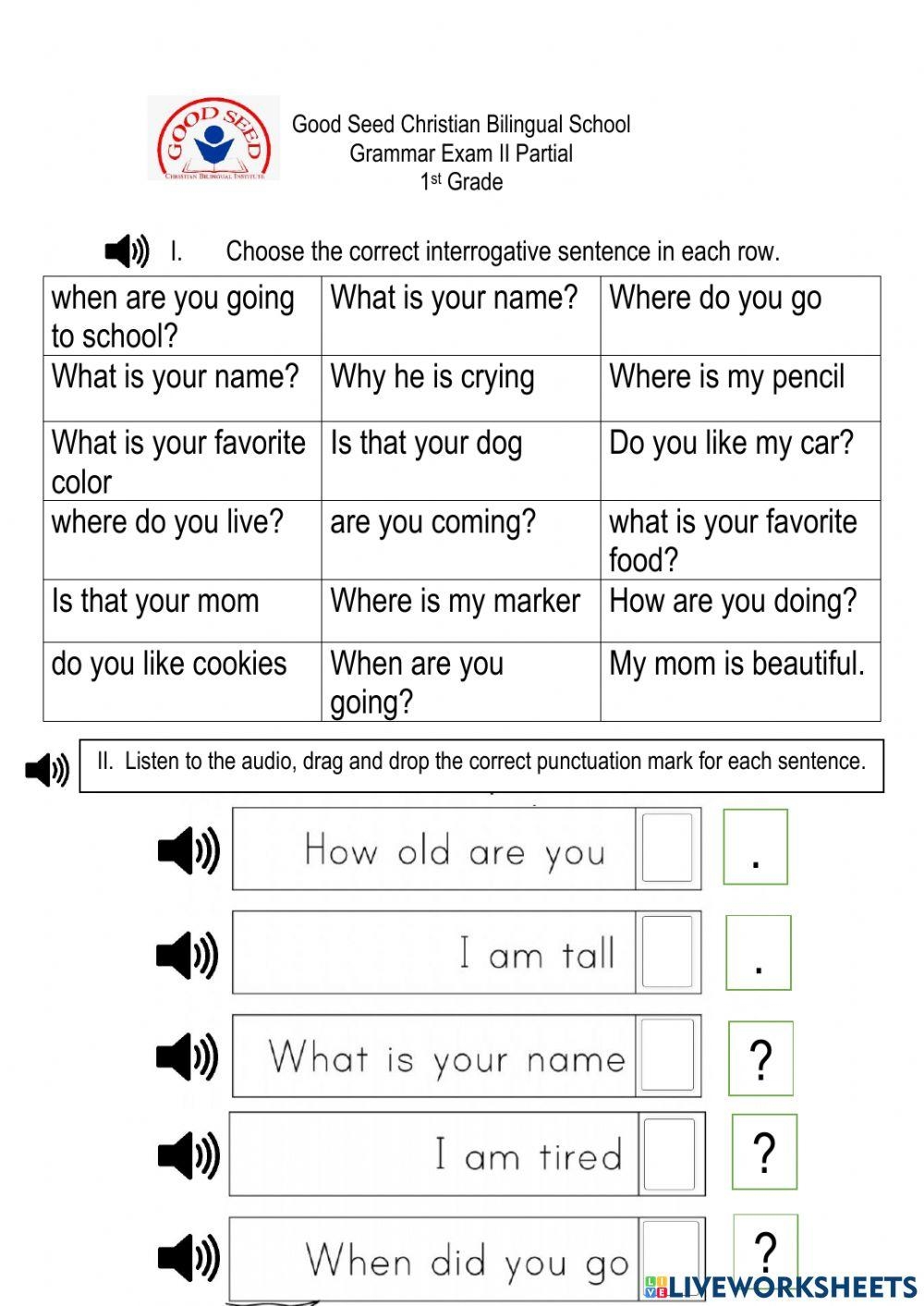 Interrogative S Free Interactive Worksheets 1823542 Interrogative S Free Interactive Worksheets 1823542