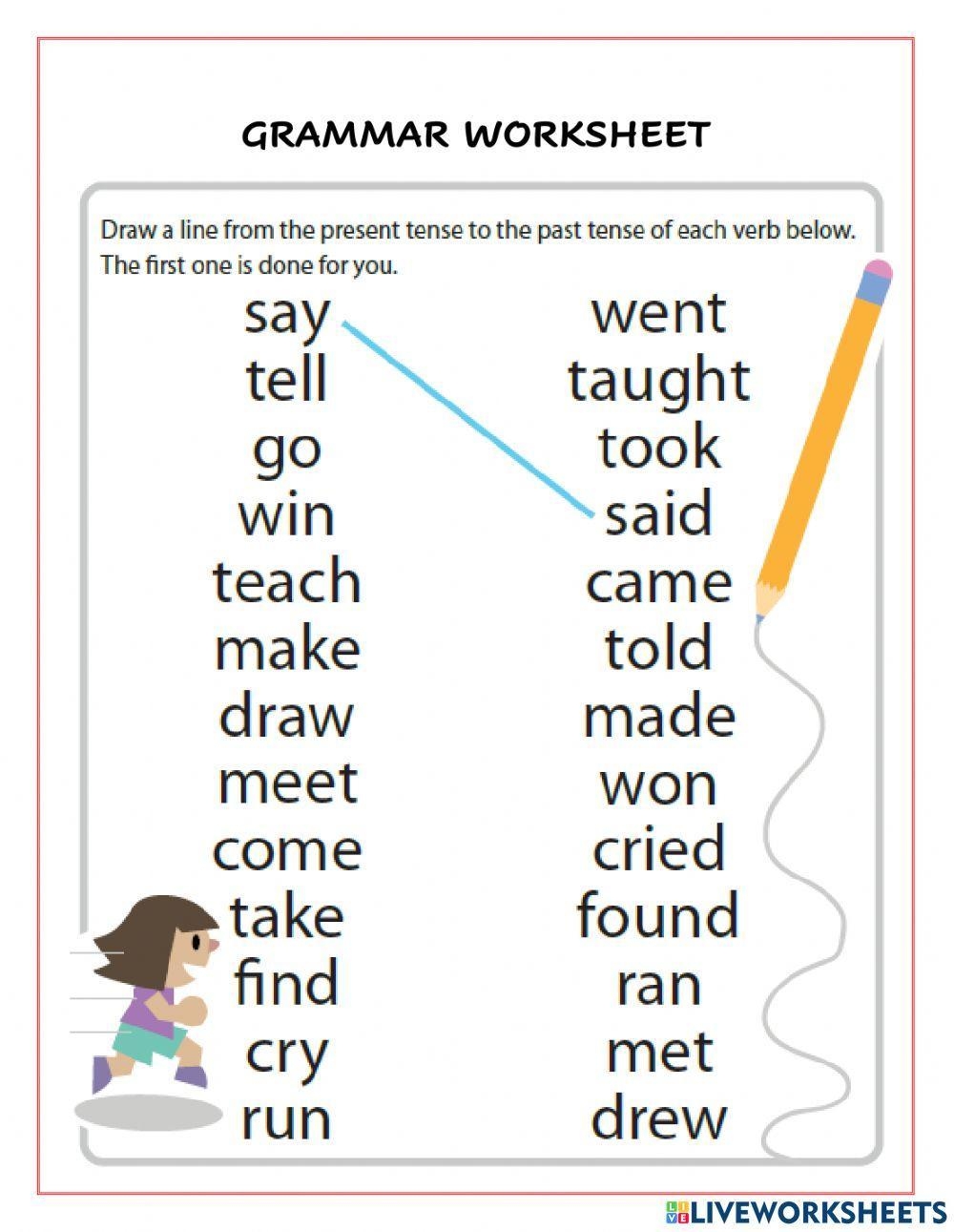 Irregular Verbs Free Interactive Worksheets 1294533