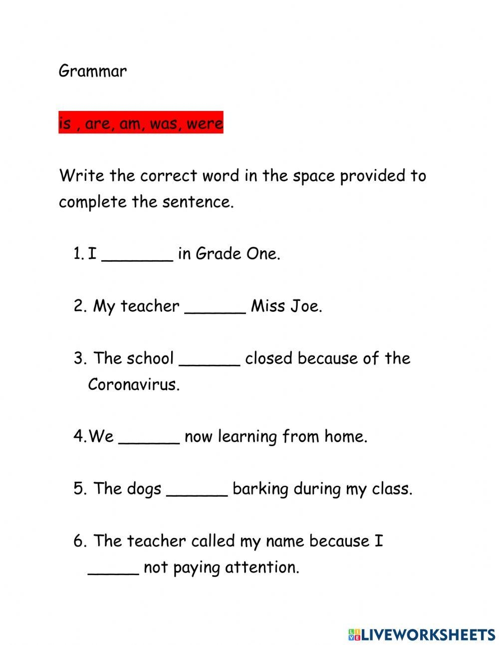 Is Are Was W Free Interactive Worksheets 734681 Is Are Was W Free Interactive Worksheets 734681