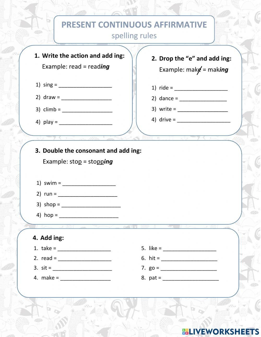 J2 Present Cont Free Interactive Worksheets 6930173 J2 Present Cont Free Interactive Worksheets 6930173