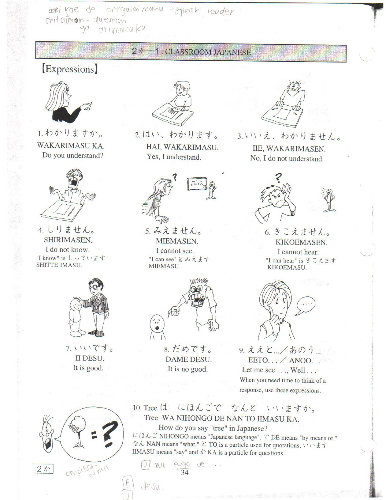 Japanese Grammar Worksheets