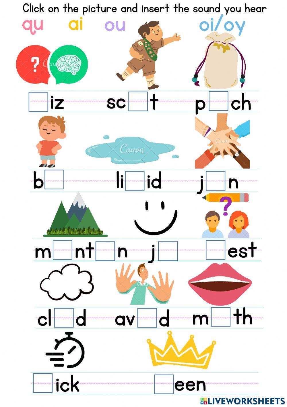 Jolly Phonics G Free Interactive Worksheets 2150025