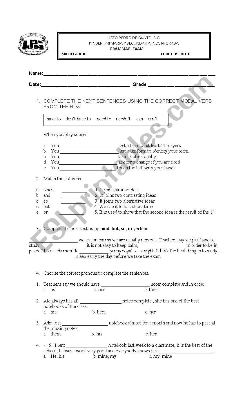 Ket Grammar Practice exam ESL Worksheet By Sheccid