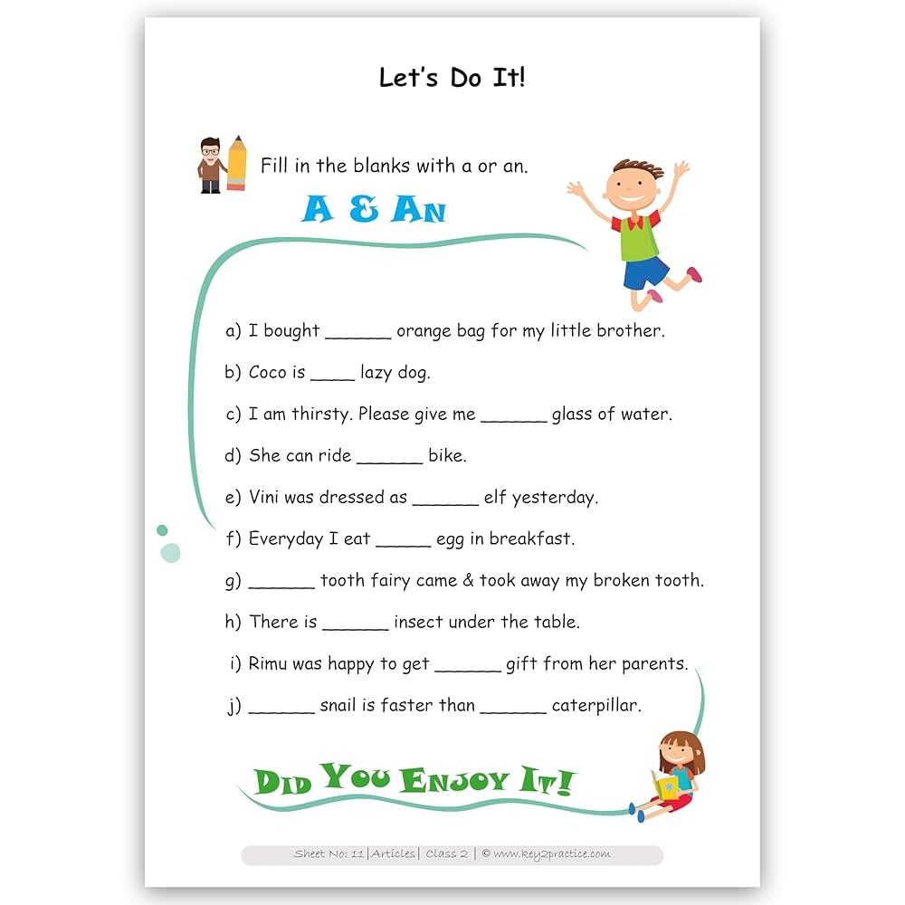 Class 2 Grammar Worksheet
